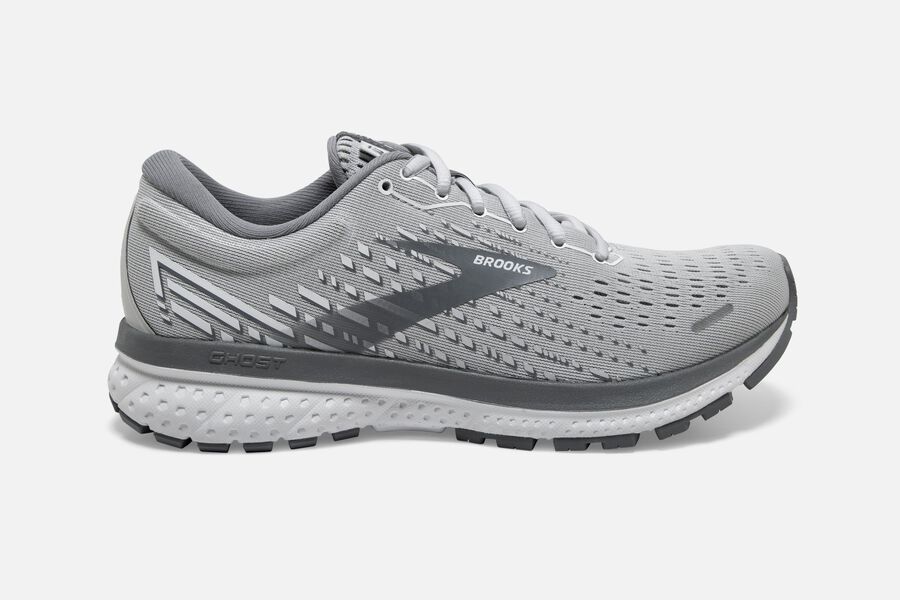 Brooks Ghost 13 Road Running Shoes Womens Grey 342906-BZW